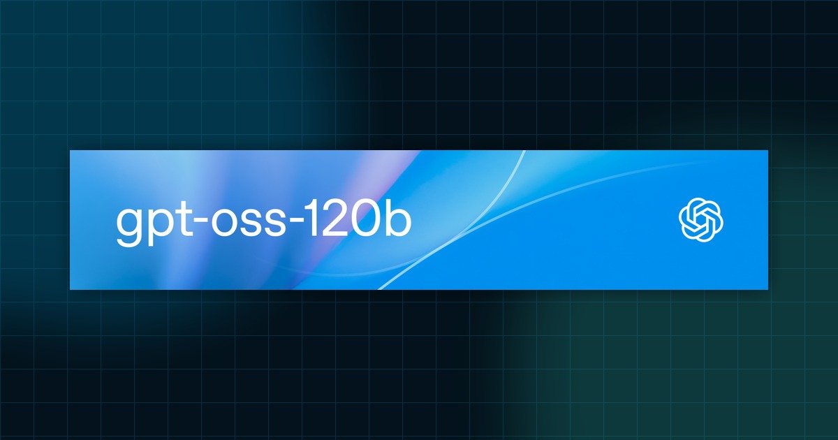 Arte oficial do OpenAI gpt-oss-120b para comparação com o gpt-oss-20b