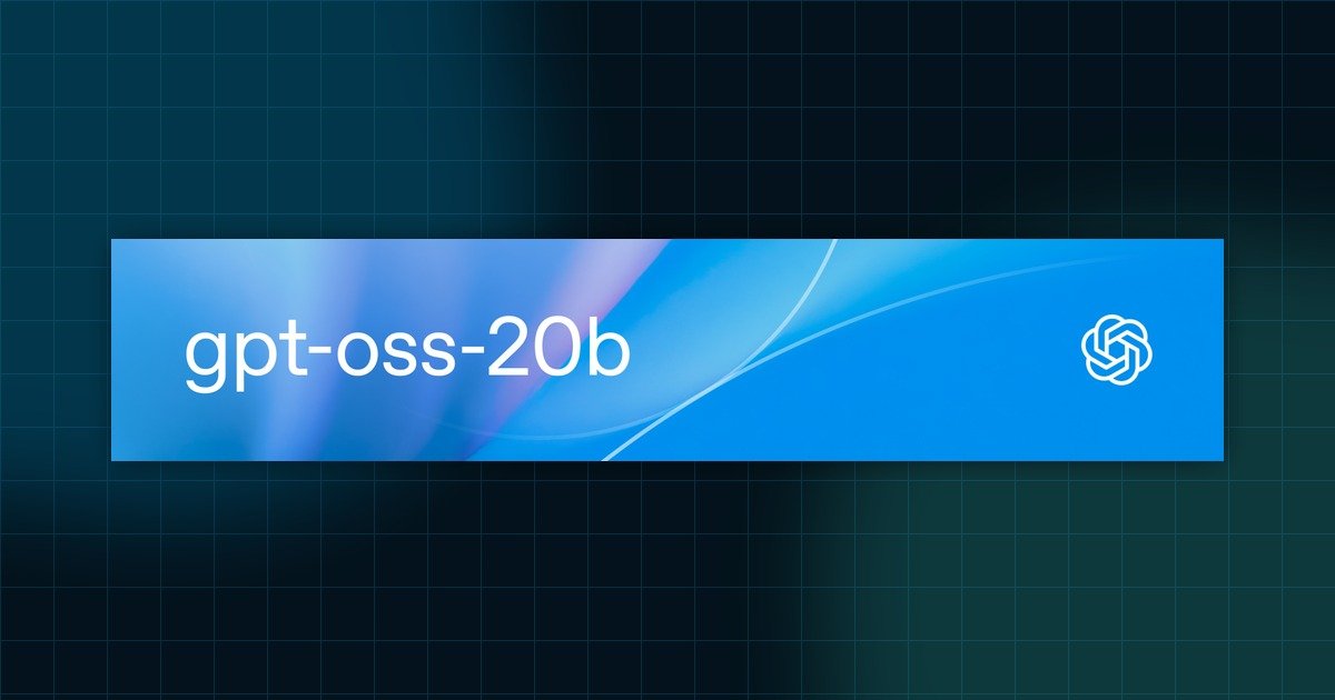 Arte oficial do OpenAI gpt-oss-20b em destaque para artigo sobre IA local
