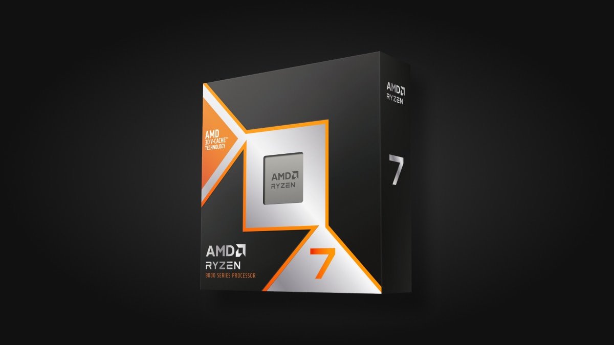 Processador AMD Ryzen 7 9800X3D em imagem oficial da AMD